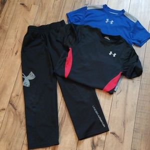 Under Armour boys shirts and pants
